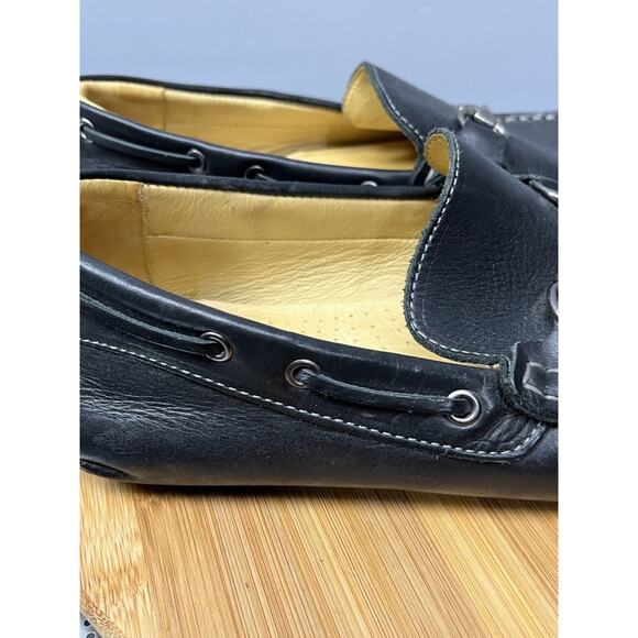 Claudio De Lorena Men's Black Driving Mocassins Designer Loafers Size 11.5 - Picture 5 of 11